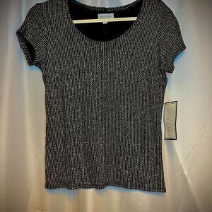 Metaphor Black and White‎ Short Sleeve Top